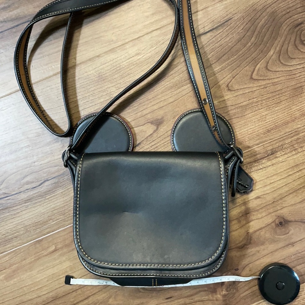 Coach Disney Mickey black leather bag sold out